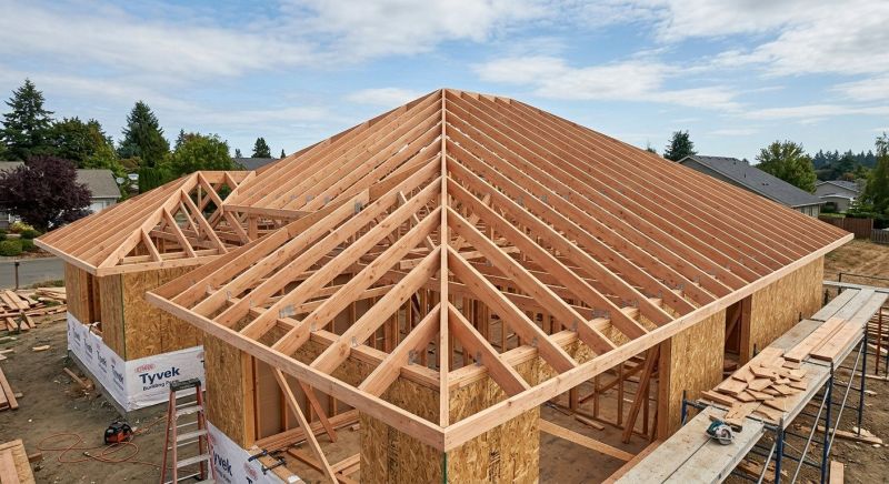 Hip Roof Framing in Conroe, TX